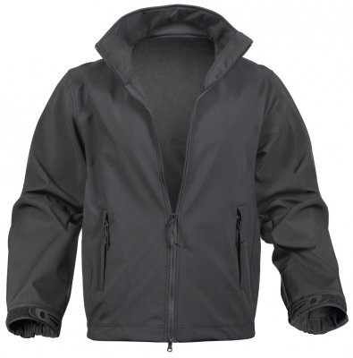 Мембранная куртка Rothco Black Soft Shell Uniform Jacket Black - 9834, фото
