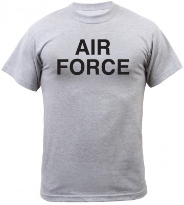 Тренировочная футболка ВВС США серая Rothco Physical Training T-Shirt "Air Force" Grey 61020, фото