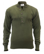 Rothco 5-Button Acrylic Sweater Olive Drab 6368