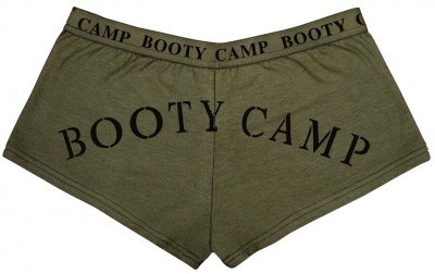 Женские трусики Rothco Women's Booty Shorts Olive Drab w/ "Booty Camp" - 3276, фото