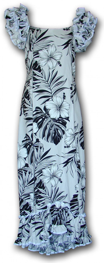 Pacific Legend Long Muumuu Dress 334 3589 White www.aquamir.kiev.ua