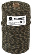 Rothco Nylon Paracord 550lb 300 Ft Tube Woodland Camo 328