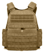Rothco MOLLE Modular Plate Carrier Vest Coyote Brown 8923