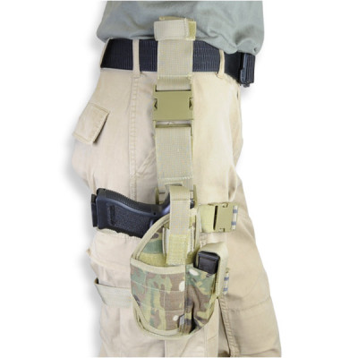 Набедренная тактическая кобура мультикам Rothco Deluxe Adjustable Drop Leg Tactical Holster MultiCam™ 10751, фото