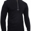 Винтажный черный свитер Rothco Quarter Zip Acrylic Commando Sweater Black 3390 - Винтажный черный свитер Rothco Quarter Zip Acrylic Commando Sweater Black 3390