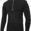 Винтажный черный свитер Rothco Quarter Zip Acrylic Commando Sweater Black 3390 - Винтажный черный свитер Rothco Quarter Zip Acrylic Commando Sweater Black 3390