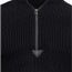 Винтажный черный свитер Rothco Quarter Zip Acrylic Commando Sweater Black 3390 - Винтажный черный свитер Rothco Quarter Zip Acrylic Commando Sweater Black 3390