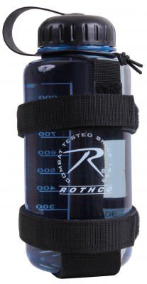 Подсумок-держатель облегченный черный для бутылки Rothco MOLLE Lightweight Bottle Carrier Black 2110, фото