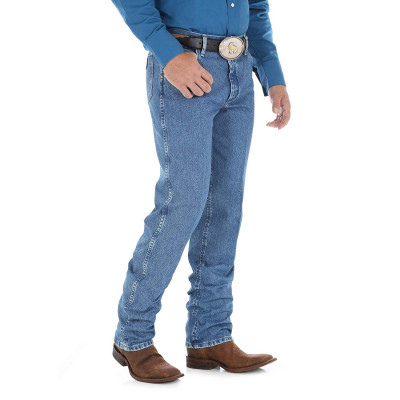 Джинсы мужские стиранные улучшенные ковбойские Wrangler Premium Performance Cowboy Cut Regular Fit Jean Stonewashed 47MWZSW, фото