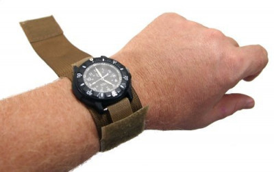 Тактический койотовый ремешок для часов Rothco Commando Tactical Watchband Coyote Brown 4101, фото