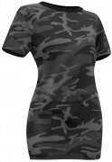 Rothco Womens Long Length T-Shirt Black Camo 5768