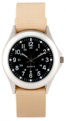 Часы Rothco Military Style Quartz Watch Chrome 4527, фото