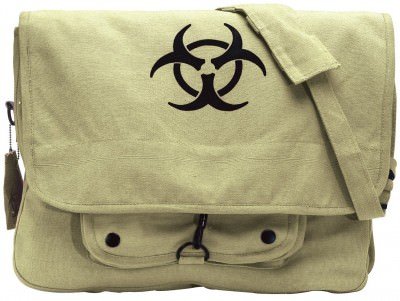 Сумка Rothco Vintage Canvas Paratrooper Bag w/ Bio-Hazard Symbol 9139, фото