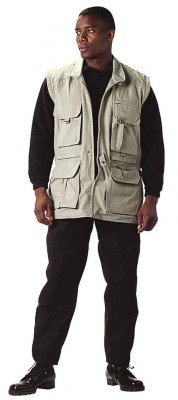 Туристическая куртка-жилет хаки с отстегивающимися рукавами Rothco Convertible Safari Jacket Khaki 7590, фото