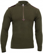 Rothco Quarter Zip Acrylic Commando Sweater Olive Drab 3370