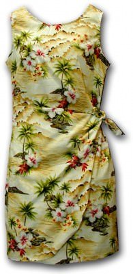 Гавайский сарафан саронг Pacific Legend Hawaiian Sarong Dress - 313-3238 Maize, фото