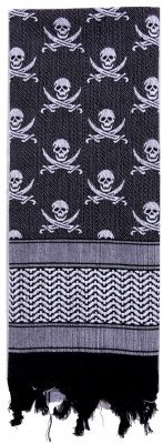 Арафатка Rothco Shemagh Tactical Desert Scarf Calico Jack White / Black 8539, фото