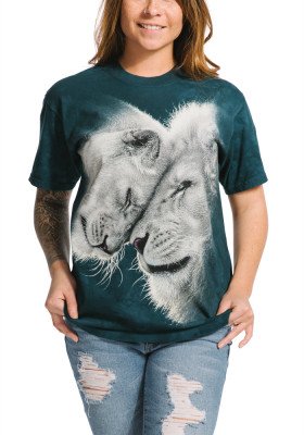 Футболка The Mountain T-Shirt White Lions Love 105937, фото