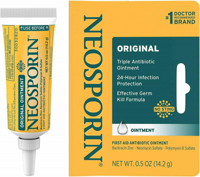 Тройной антибиотик Неоспорин в тюбике NEOSPORIN® Original Triple Antibiotic Ointment 14.2 g , фото