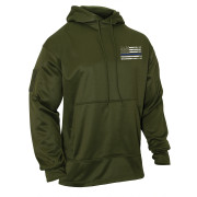 Rothco Thin Blue Line Concealed Carry Hoodie Olive Drab 52471