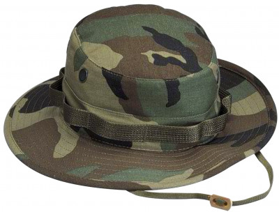 Панама военная лесной камуфляж Rothco Camo Boonie Hat Woodland Camo 5800, фото