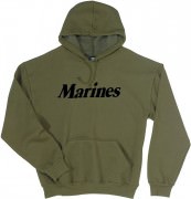 Rothco Pullover Sweatshirt Olive Drab w/ Marines 9176