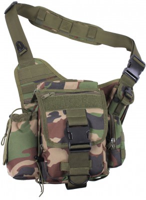 Сумка тактическая лесной камуфляж Rothco Advanced Tactical Bag Woodland Camo 2738, фото