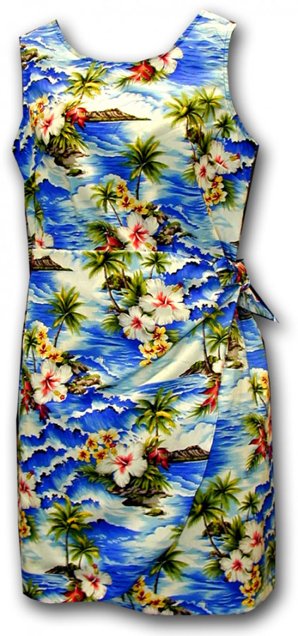 Hawaiian sarong dress clearance