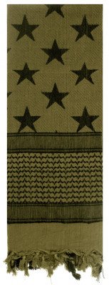 Арафатка Rothco Stars and Stripes Shemagh Tactical Desert Scarf Olive Drab 8864, фото