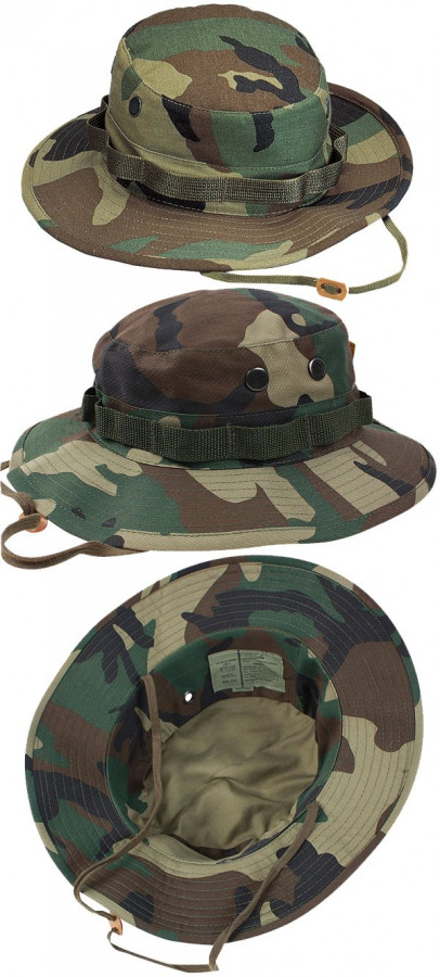 Boonie Hat Woodland Camo 