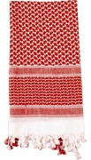 Rothco Shemagh Tactical Desert Scarf Red / White - 8537
