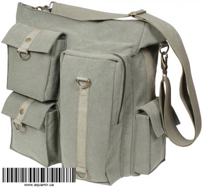 Сумка Rothco Vintage Multi Pocket Messenger Bag - Olive Drab - 9124, фото