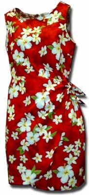 Гавайский сарафан саронг Pacific Legend Hawaiian Sarong Dress - 313-3236 Red, фото
