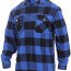 Фланелевая синяя рубашка для скрытого ношения оружия Rothco Concealed Carry Flannel Shirt Blue 3866 - Фланелевая синяя рубашка для скрытого ношения оружия Rothco Concealed Carry Flannel Shirt Blue 3866