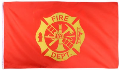 Флаг Пожарного Департамента США Rothco Fire Department Flag  (90 x 150 см) 1594, фото