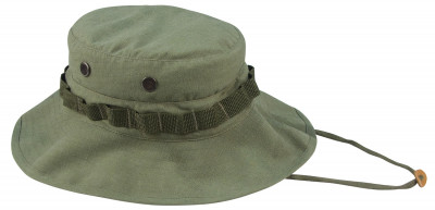 Панама винтажная оливковая эры вьетнама Rothco Vintage Vietnam Style Boonie Hat Olive Green 5910, фото