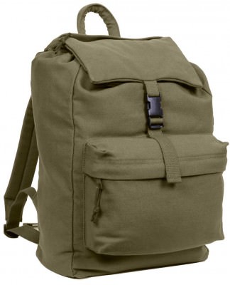 Винтажный хлопковый рюкзак для школы Rothco Canvas Daypack, фото