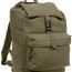 Винтажный хлопковый рюкзак для школы Rothco Canvas Daypack - Оливковый хлопковый винтажный рюкзак  для путешествий Rothco Canvas Daypack # 2169