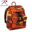 Винтажный хлопковый рюкзак для школы Rothco Canvas Daypack - Рюкзак винтажный для путешествий Rothco Canvas Daypack Цвет: Цвет: оранжевый камуфляж Savage Orange Camouflage.. # Rothco 2382