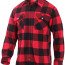 Фланелевая красная рубашка для скрытого ношения оружия Rothco Concealed Carry Flannel Shirt Red 3966 - Фланелевая красная рубашка для скрытого ношения оружия Rothco Concealed Carry Flannel Shirt Red 3966