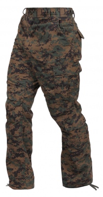 Брюки винтажные десантные лесной цифровой камуфляж Rothco Vintage Paratrooper Pants Woodland Digital Camo 2366, фото