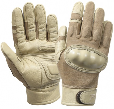 Перчатки тактические огнеупорные Rothco Flame and Heat Resistant Hard Knuckle Tactical Gloves Coyote - 3492, фото