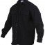 Черная фланелевая рубашка Rothco Heavy Weight Solid Flannel Shirt Black 4637 - Черная фланелевая рубашка Rothco Heavy Weight Solid Flannel Shirt Black 4637