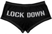 Rothco Women's Booty Shorts Black w/ "Lock Down" - 3705