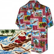 Men's Hawaiian Shirts Allover Prints - 410-3818 Red