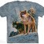 Футболка с волками The Mountain T-Shirt Wolf Couple Sunset 105938 - Футболка с волками The Mountain T-Shirt Wolf Couple Sunset 105938