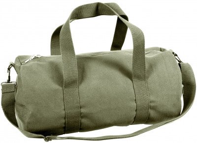 Сумка спортивная оливковая дафл Rothco Canvas Shoulder Duffle Bag 48 см Olive Drab 2241, фото