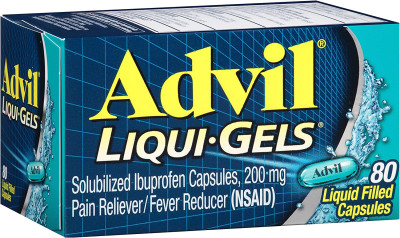 Advil (Адвил) Liquid Filled Capsules жидкие гелевые капсулы 80 шт обезболивающее и жаропонижающее средство , фото