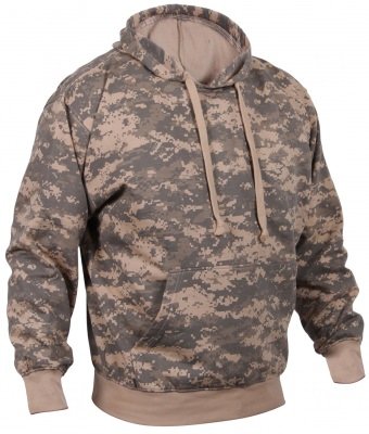 Толстовка армейский цифровой камуфляж Rothco Pullover Hooded Sweatshirt ACU Digital Camo 6595, фото