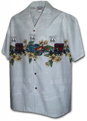 Гавайская рубашка Pacific Legend Men's Border Hawaiian Shirts - 440-3804 Silver, фото